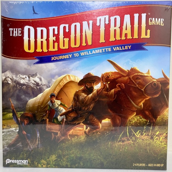 Pressman Games The Oregon Trail Board Game Journey To Willamette